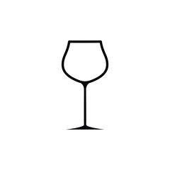 Wine Glass Icon Vector Design template