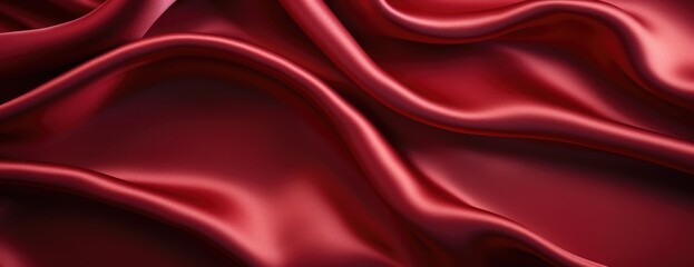 Obraz premium red silk material background