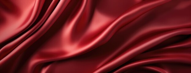 red silk material background