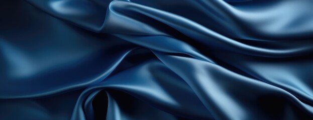 Obraz premium blue silk material background