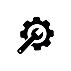 Wrench Icon Vector Design Template
