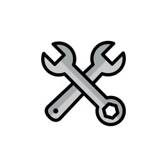 Wrench Icon Vector Design Template