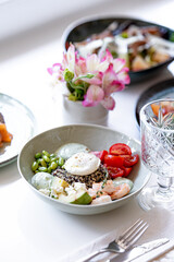 vegetable salad with feta cheese