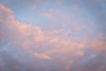 sunset sky with clouds