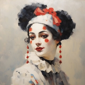 portrait of a woman in style