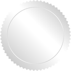 silver label badge sticker