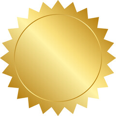golden label badge sticker