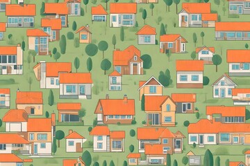 Vector Illustration of an Income-Generating House Asset, Isolated in Minimalist Clean Background.