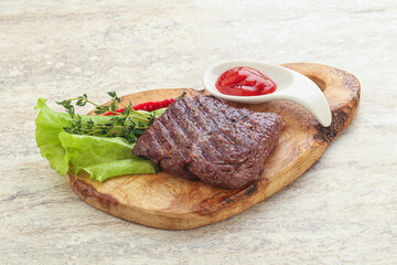 Grilled machete skirt beef steak