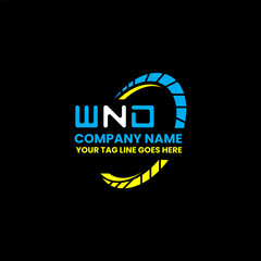 WND letter logo vector design, WND simple and modern logo. WND luxurious alphabet design  