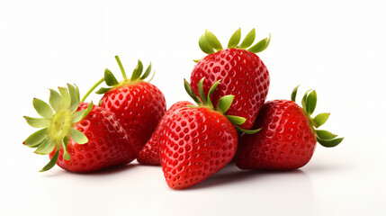 Fresh red and tasty strawberries.