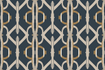 Ikat Damask Paisley Embroidery Background. Ikat Prints Geometric Ethnic Oriental Pattern Traditional. Ikat Aztec Style Abstract Design for Print Texture,fabric,saree,sari,carpet.