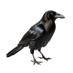 Obraz premium crow shot, isolated on transparent background cutout 