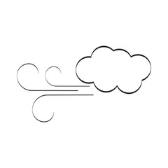 Windy cloud icon