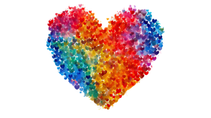 fingerprint heart isolated on white background