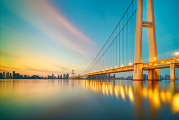 Fototapeta na wymiar Yangsigang Yangtze River Bridge