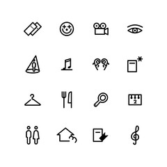 set of icons for web and mobile