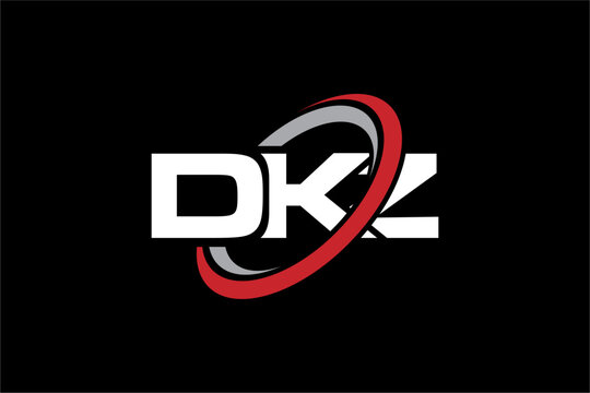 DKZ creative letter logo design vector icon illustration