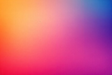 Blue, turquoise, violet, purple, pink, yellow, peachy, orange, gold, salmon, amber and magenta abstract palette, background. Gradient. Spectrum. Iridescent mix of colors. Grainy, noisy, grunge - obrazy, fototapety, plakaty