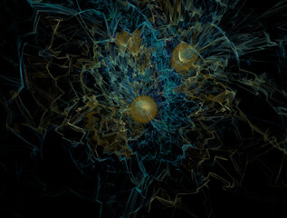 Obraz premium Imaginatory fractal abstract background Image