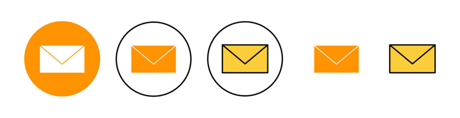 Mail icon set tor for web and mobile app. email sign and symbol. E-mail icon. Envelope icon