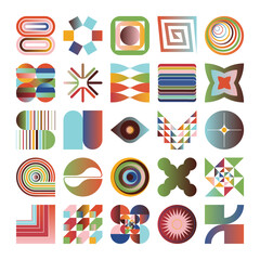 Modern Vector Graphics Collection Of Various Geometric Shapes and Abstract Forms - 671457044