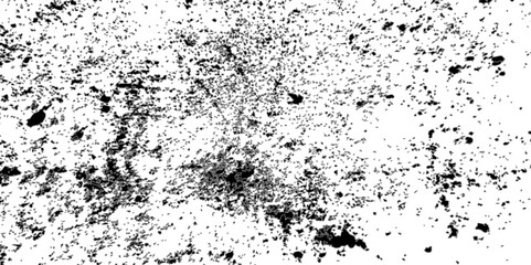 Dust overlay distress grungy effect paint. Black and white grunge seamless texture. Dust and scratches grain texture on white and black background.