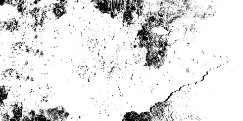 Black and white Dust overlay distress grungy effect paint. Black and white grunge seamless texture. Dust and scratches grain texture on white and black background.	