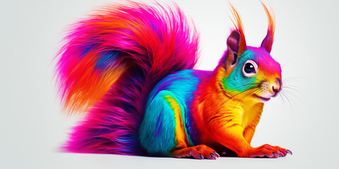 Obraz premium Bright and colorful animal poster.