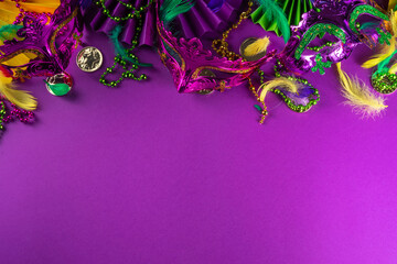 Mardi Gras colorful background © ricka_kinamoto