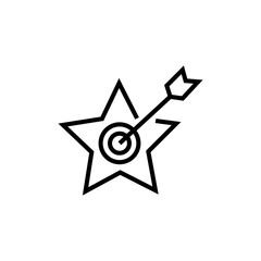 Aptitude Vector Line Icon. Contour symbol. Vector isolated outline drawing. Editable stroke