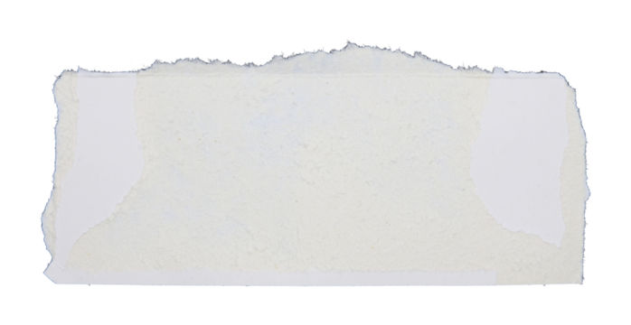 Pieces of torn scrapbook paper on transparent background png file