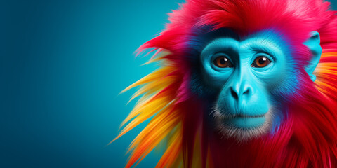 Fototapeta premium Bright and colorful animal poster.