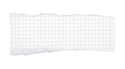 Torn striped paper sheet on transparent background png file - 671461838