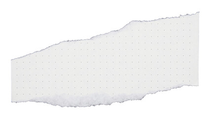 torn polka dot paper sheet on transparent background png file