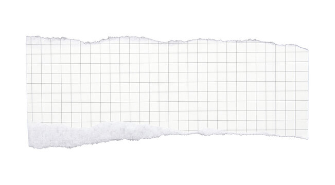 Torn striped paper sheet on transparent background png file