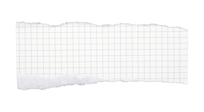 Torn striped paper sheet on transparent background png file - Powered by Adobe