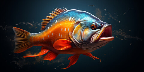 Fototapeta premium Bright and colorful animal poster.