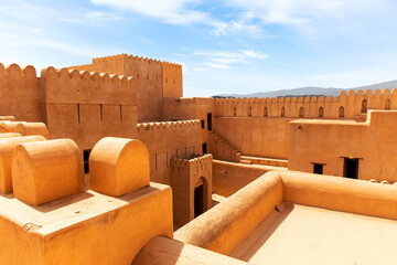 Nizwa fort - most popular fort in the Sultanate of Oman - obrazy, fototapety, plakaty