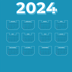 calendar 2024 week starts on Sunday, corporate planner calendar for 2024.
