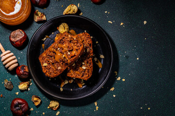 Homemade chestnut cake