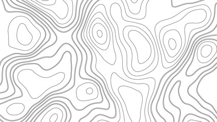 Abstract topographic map background. Elegant background for presentations. Black topography on a white background. Papercut style design