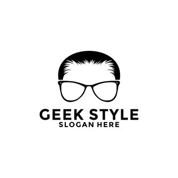 Geek logo design vector template, geek logo icon
