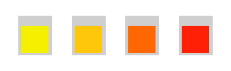 Square icons. Flat, multi-colored squares icons. Vector icons