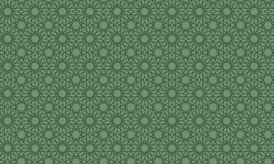 seamless pattern with leaves, Islamic Geometric seamless pattern with lace