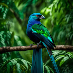 Fototapeta premium blue and green macaw