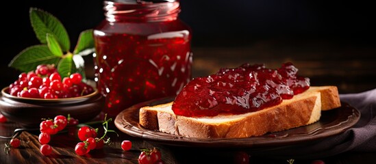 Toasted rustic marmalade with grenadine