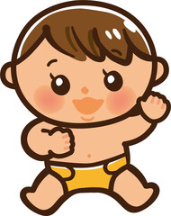 赤ちゃんのかわいいイラスト