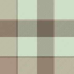 Plaid textile pattern of seamless background check with a vector fabric tartan texture.