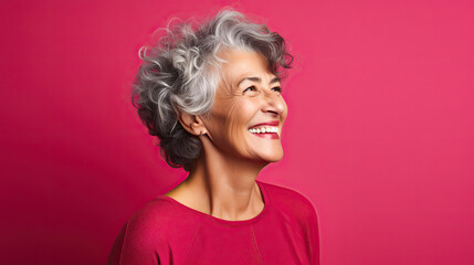 Portrait of a smiling aged woman